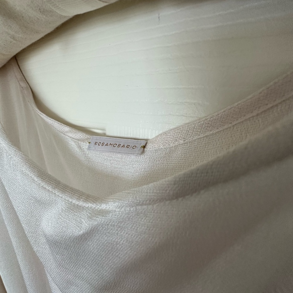 Rosamosario 100% Raw Silk Kaftan & Black Chantilly Lace “Natural Beauty” Large - Picture 6 of 17